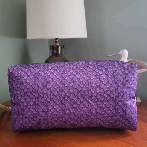 NWT Coach F77461 Gateway Snakeprint Packable Weekender Purple Canvas Pouch Bag - Picture 5 of 16